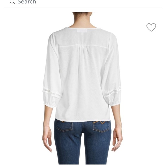 Lace-Trim Blouse - Picture 2 of 2